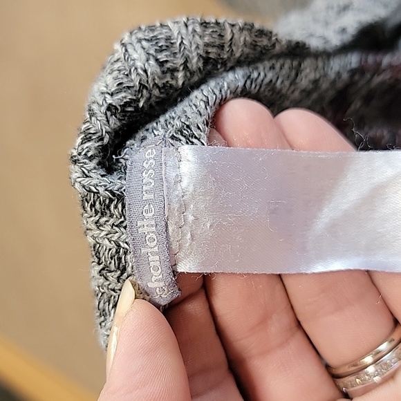 Charlotte Russe Size Unknown, Gray Burgundy Aztec/Southwest Waterfall Cardigan - Picture 11 of 12